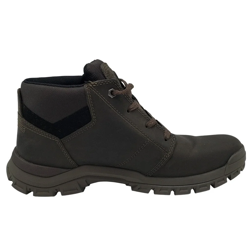 CAT Threshold Chukka Leather Work Boots Dk Brown Men's Size 10.5